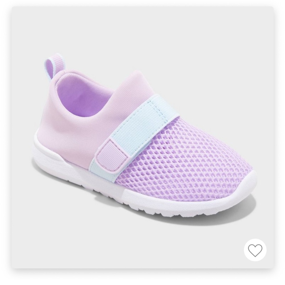 NWT Toddler Girls Cat & Jack Size 6 Purple Mesh water shoes - Picture 4 of 4